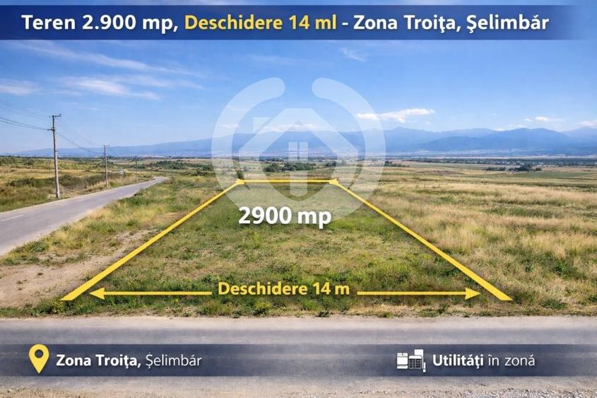 Teren agricol extravilan de 2900 mp, în Șelimbăr