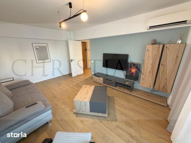 Apartament cu 2 camere semidecomandat, mobilat în Obor