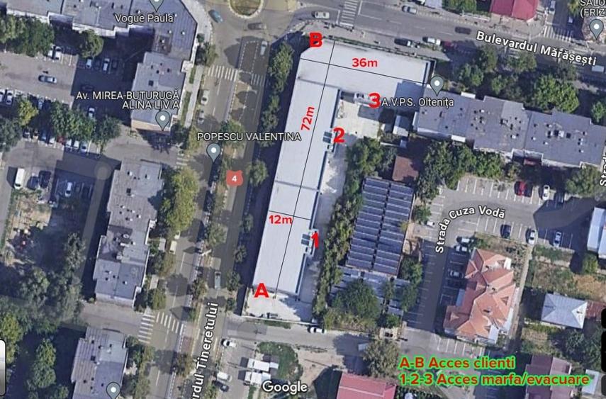 Spațiu comercial, de 3,360 mp, în Central
