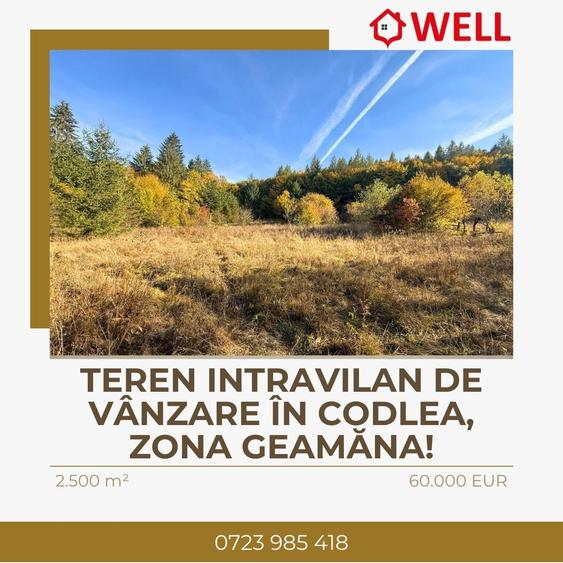 Teren intravilan de 2500 mp, în Periferie