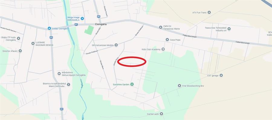 Teren Construcții intravilan de 3993 mp, în Ciorogârla