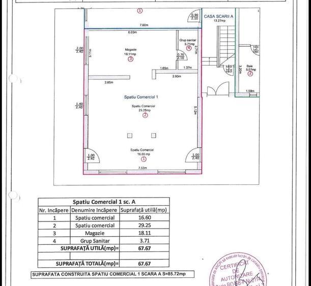 Spațiu comercial, de 68 mp, în Turnișor