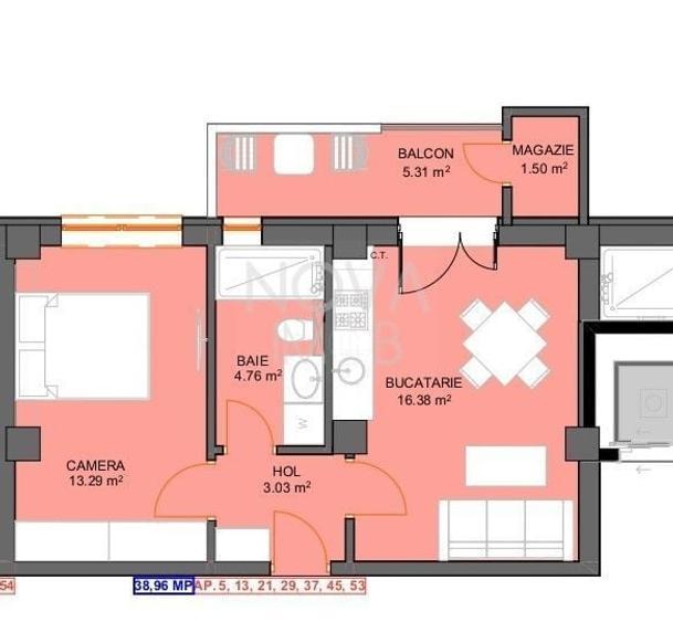 Apartamente - tip studio - Str. Doamna Stanca - 2