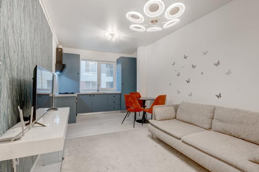 Apartament cu 2 camere semidecomandat, mobilat în Chiajna