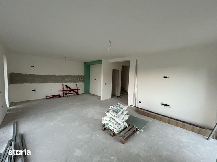 Duplex semifinisat Chinteni 120mp utili in ansamblu privat de case - 10