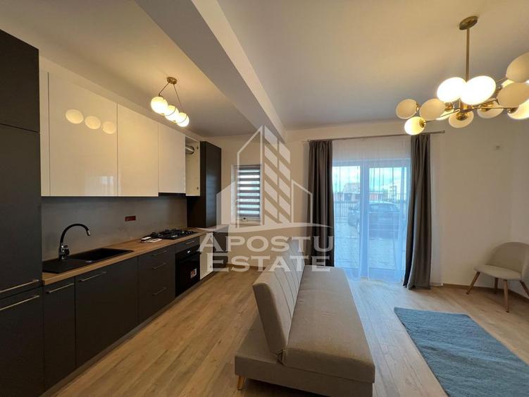 Apartament cu 2 camere semidecomandat, mobilat în Torontalului