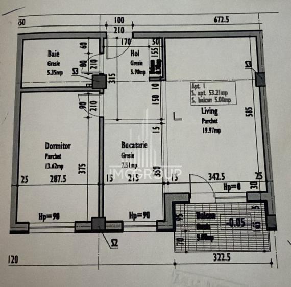 Apartament cu 2 camere semidecomandat, mobilat în Mănăștur