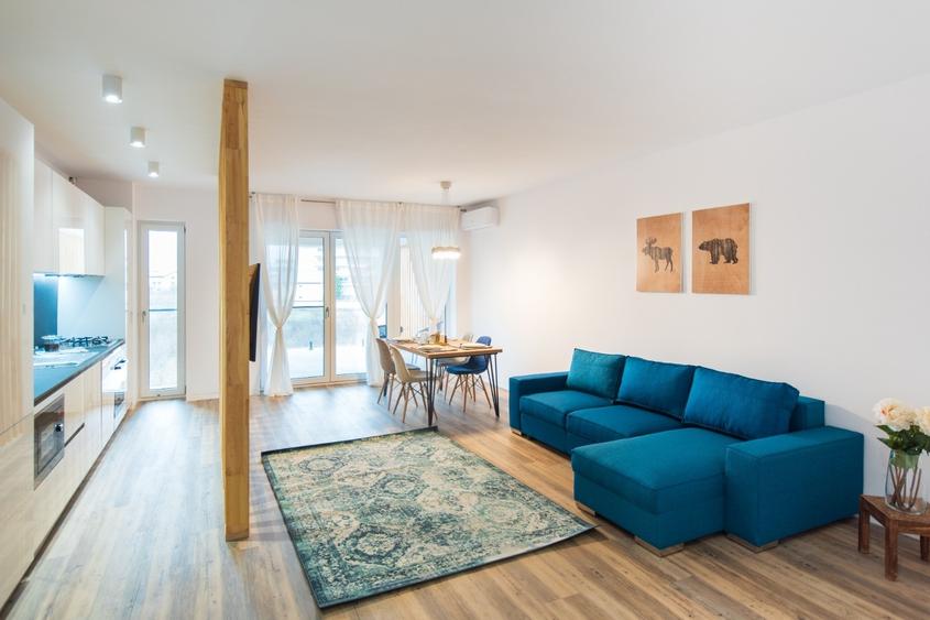 Apartament cu 2 camere semidecomandat, mobilat în Pipera — fotografia 1