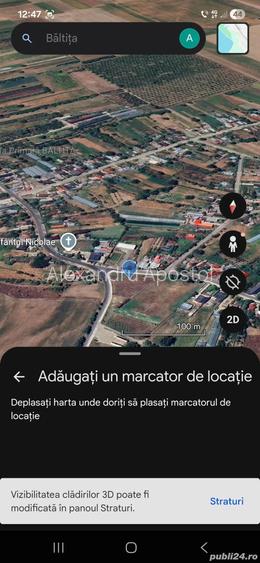 Teren de 2100 mp, în Mănești