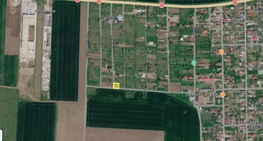 Teren Construcții intravilan de 605 mp, în Brănești