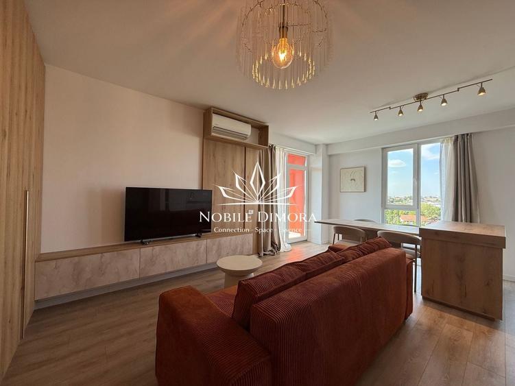 Apartament cu 2 camere semidecomandat, mobilat în Take Ionescu