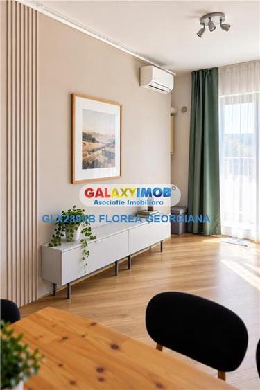 Apartament cu 2 camere semidecomandat, mobilat în Pipera