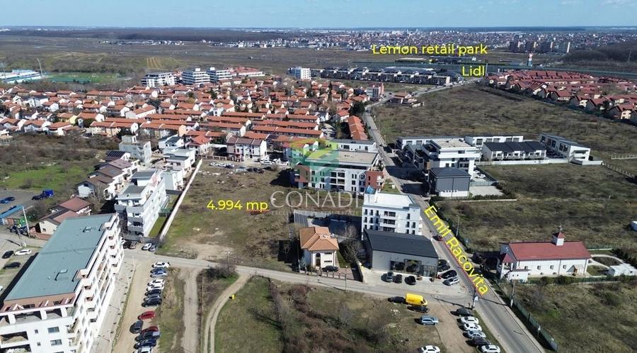 Teren Construcții intravilan de 4994 mp, în Pipera