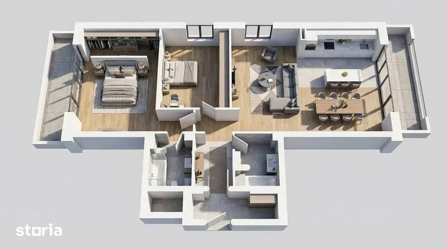Penthouse 3 Camere de Vanzare - Erou Iancu Nicolae - Bloc Boutique P+4 - 4