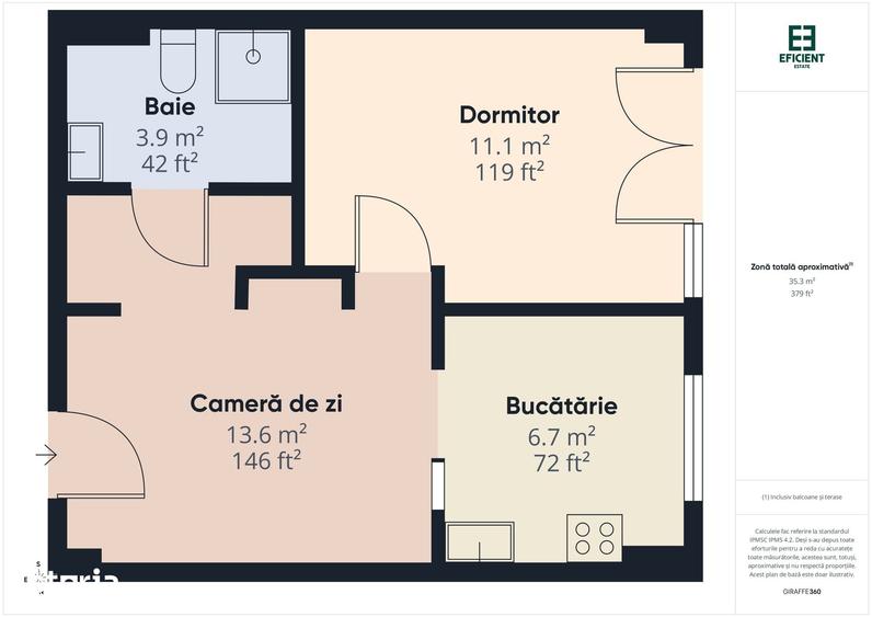 Apartament cu 2 camere semidecomandat în Confecții