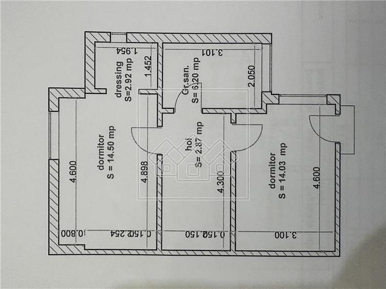 Duplex cu 3 camere cu Canalizare în Șelimbăr