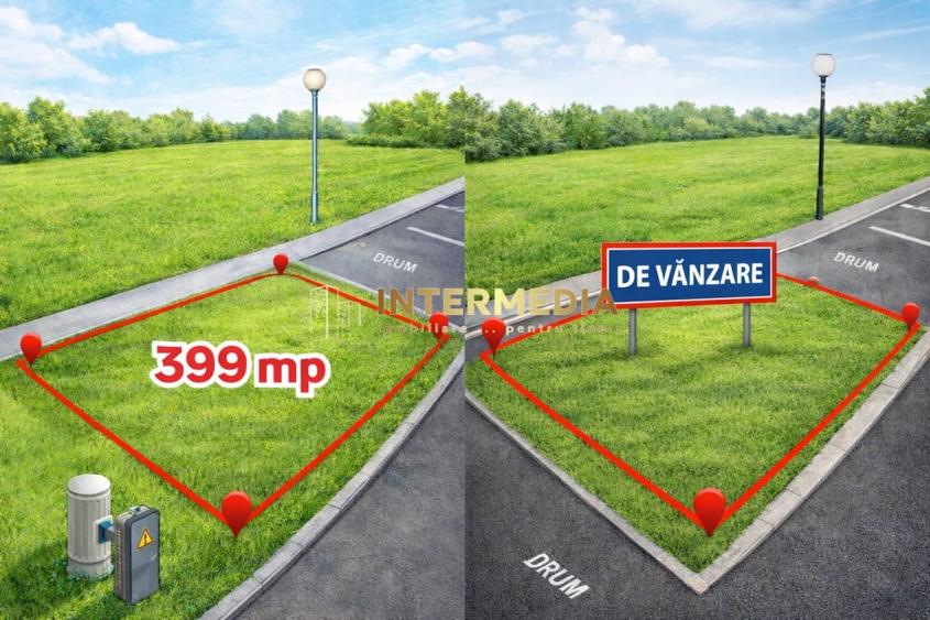 Teren Construcții intravilan de 399 mp, în Cetate