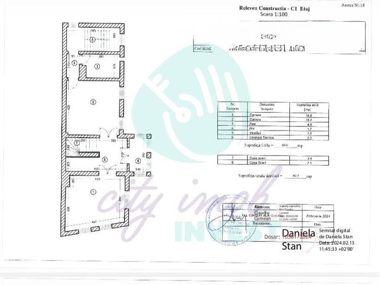 Casă individuală cu 4 camere cu Canalizare în Eminescu