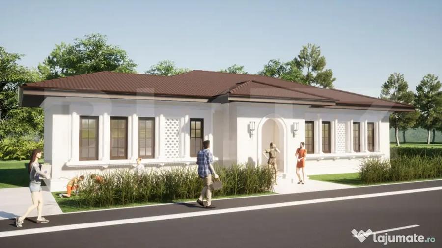 Casă cu 4 camere cu Teren 500 Mp în Central