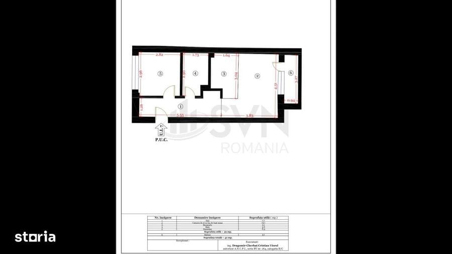 Apartament cu 2 camere în Clăbucet