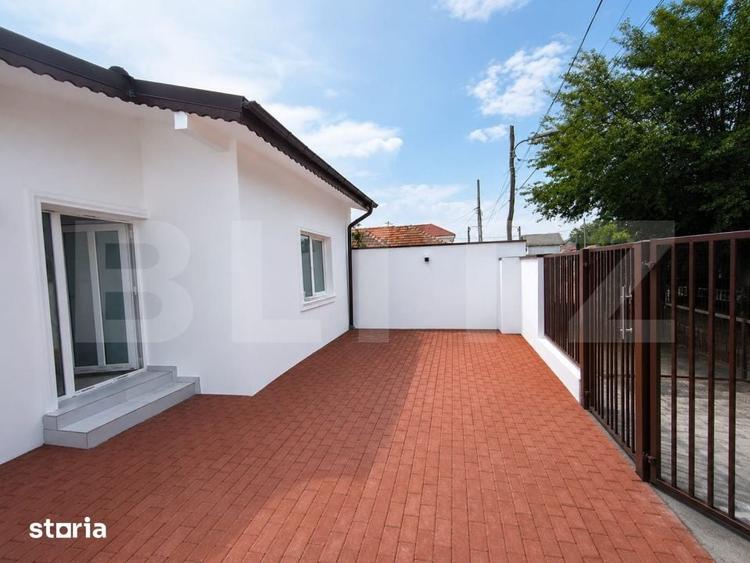 Casa parter, complet renovata, 80 mpu si 200 mp teren, zona semi-centr - 1