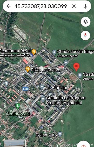 Teren de 1000 mp, în Central