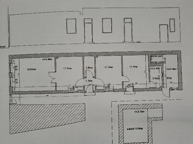 Apartament cu 3 camere nedecomandat în Central