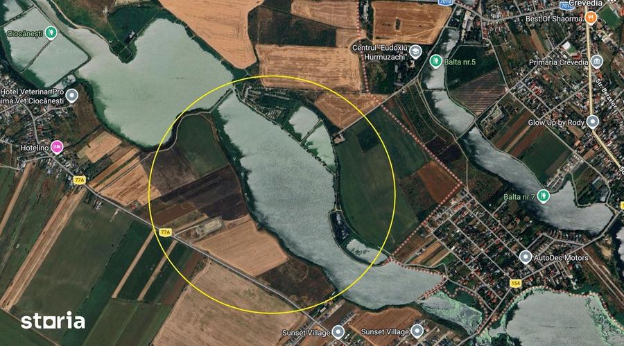Teren de 62000 mp, în Crevedia