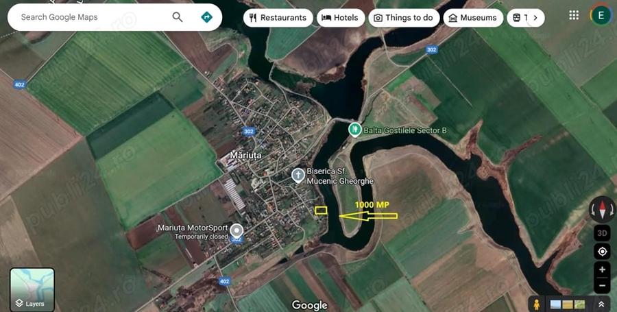 Teren de 1000 mp, în Măriuța