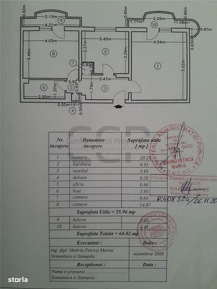 Apartament cu 2 camere decomandat în Decebal