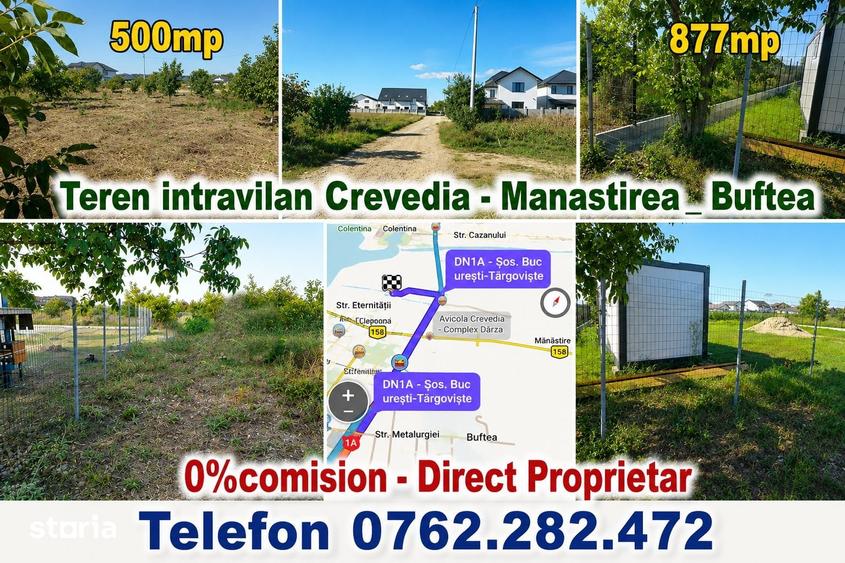 Teren intravilan Manastirea, Buftea, 500mp sau 877mp, 0% comision - 8