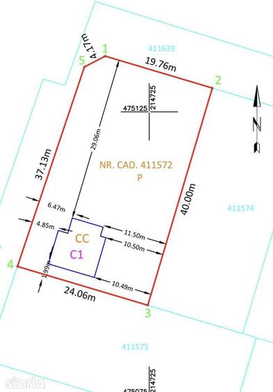Casă cu 2 camere cu Teren 930 Mp în Moșnița Nouă