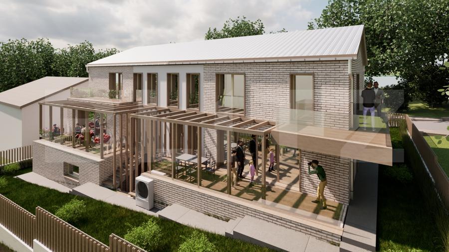 Duplex cu 5 camere cu Canalizare în Dâmbul Rotund
