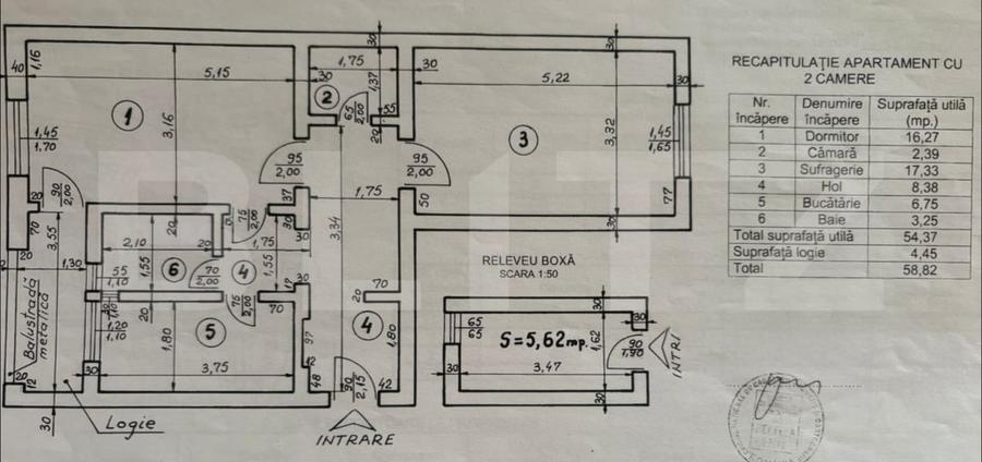 Apartament cu 2 camere decomandat, mobilat în Ultracentral
