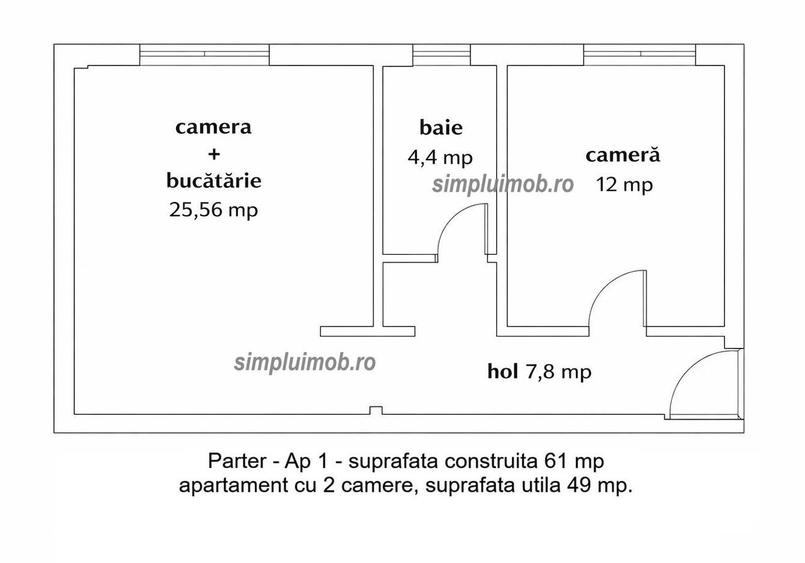 Ultracentral Mantuleasa Universiate 2 Camere - 1