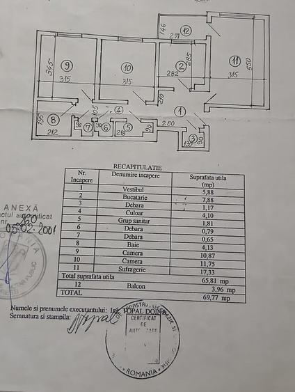Apartament cu 3 camere decomandat în Apărătorii Patriei