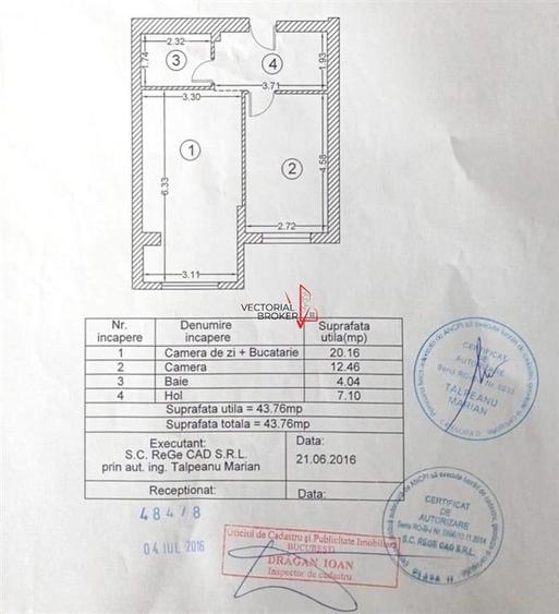 Apartament cu 2 camere decomandat, mobilat în Theodor Pallady