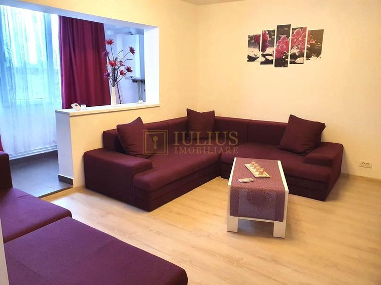 Apartament cu 2 camere semidecomandat, mobilat în Telegrafului