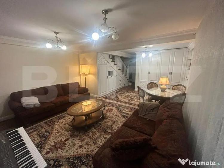 Apartament cu 3 camere semidecomandat, mobilat în Central