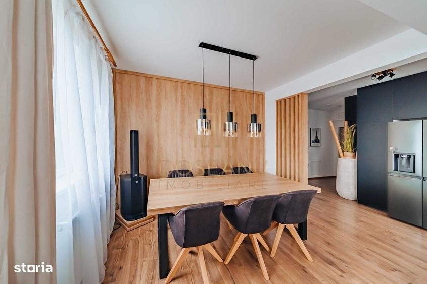 Apartament cu 3 camere, mobilat în Central