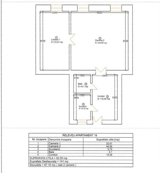 Apartament cu 3 camere în Ultracentral