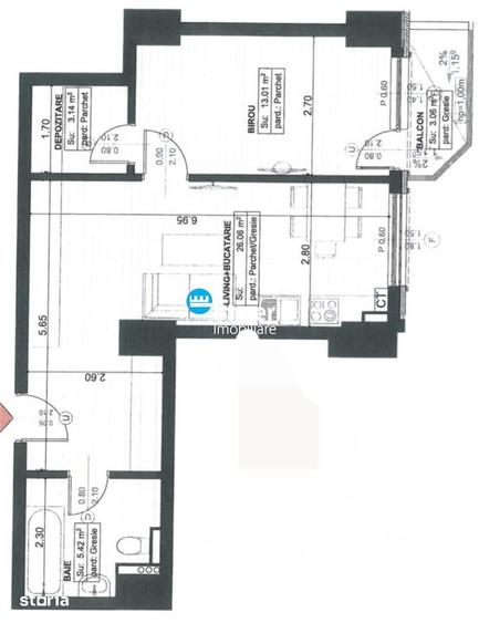 Apartament cu 2 camere în Copou