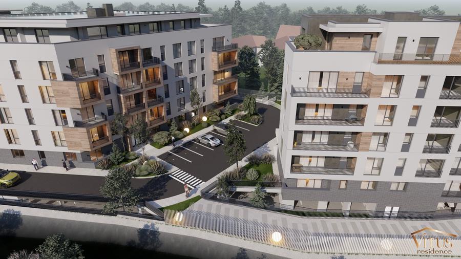 Penthouse cu 2 camere decomandat în Central