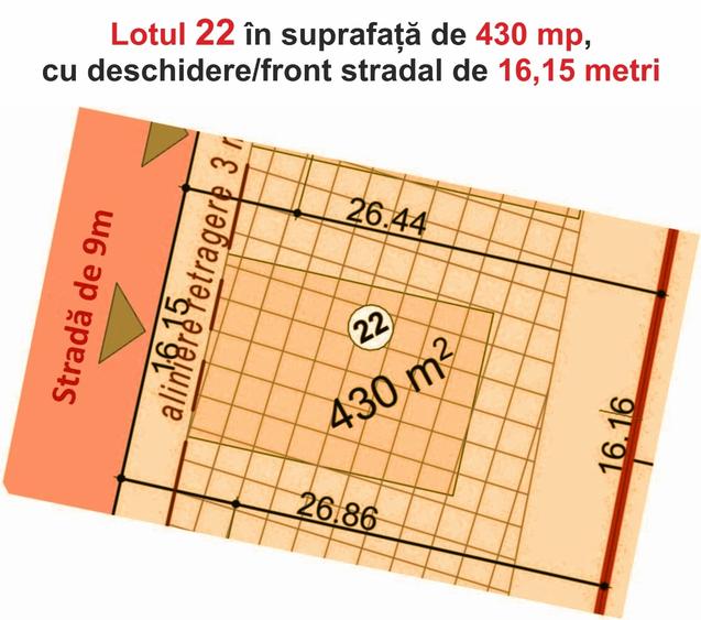 Teren Construcții intravilan de 430 mp, în Viile Sibiului
