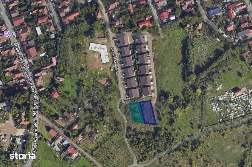 Teren de 1100 mp, în Plopi