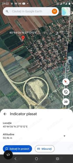 Teren de 1200 mp, în Petrești