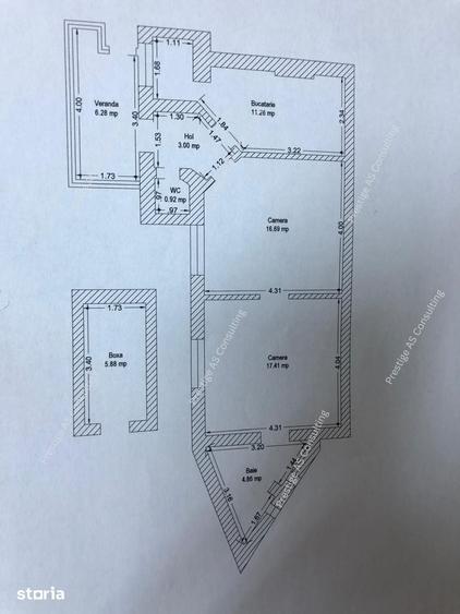 Apartament cu 2 camere în Iosefin