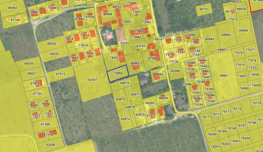 Teren Construcții intravilan de 828 mp, în Bârnova