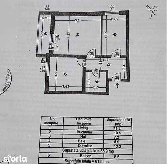 Apartament cu 2 camere decomandat în Ștefănești