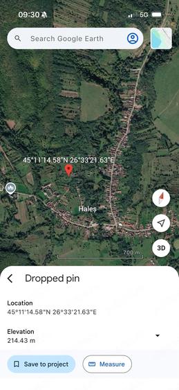 Teren de 3300 mp, în Haleș